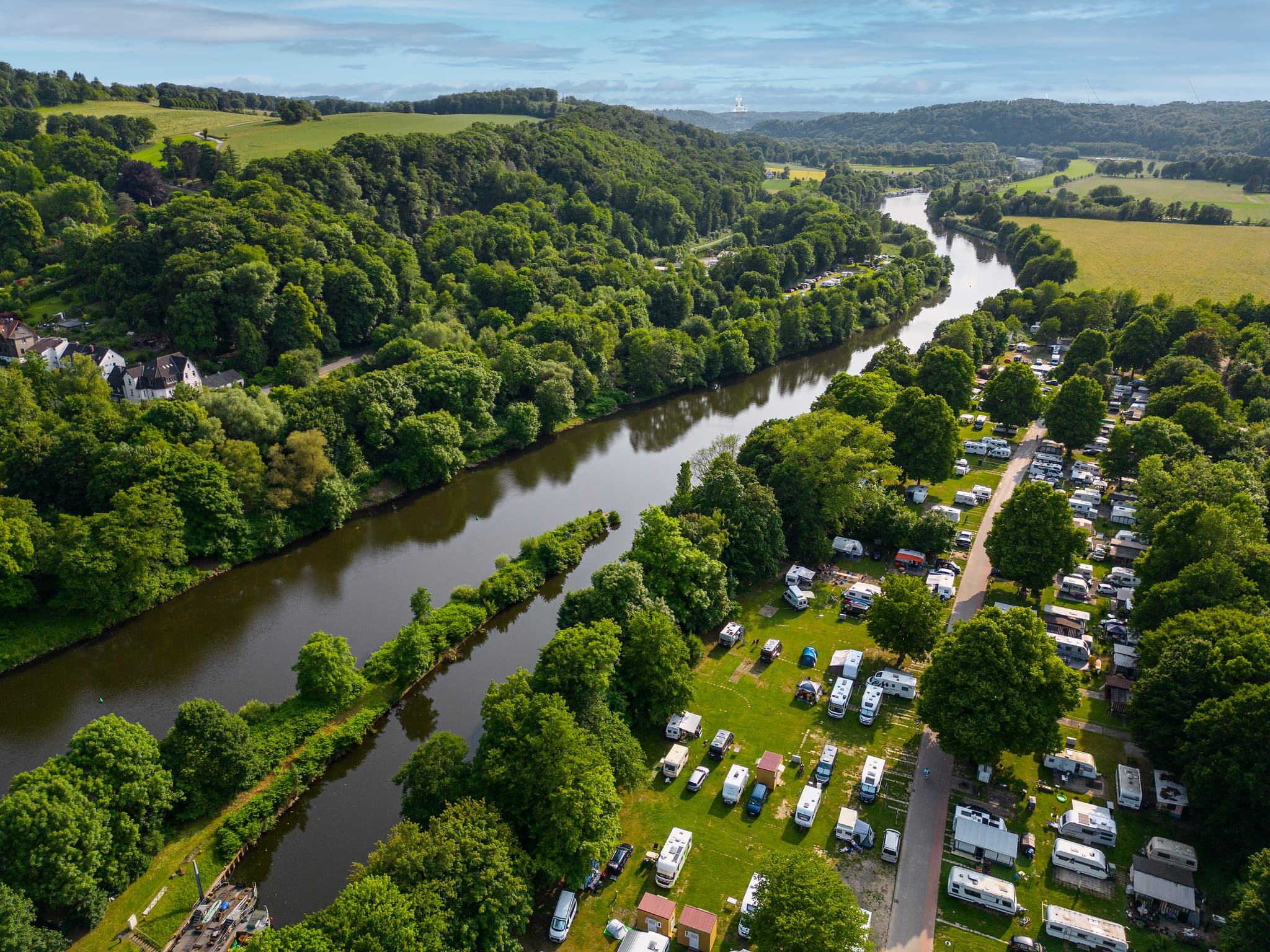 Natur trotz Citynähe - Vogelperspektive