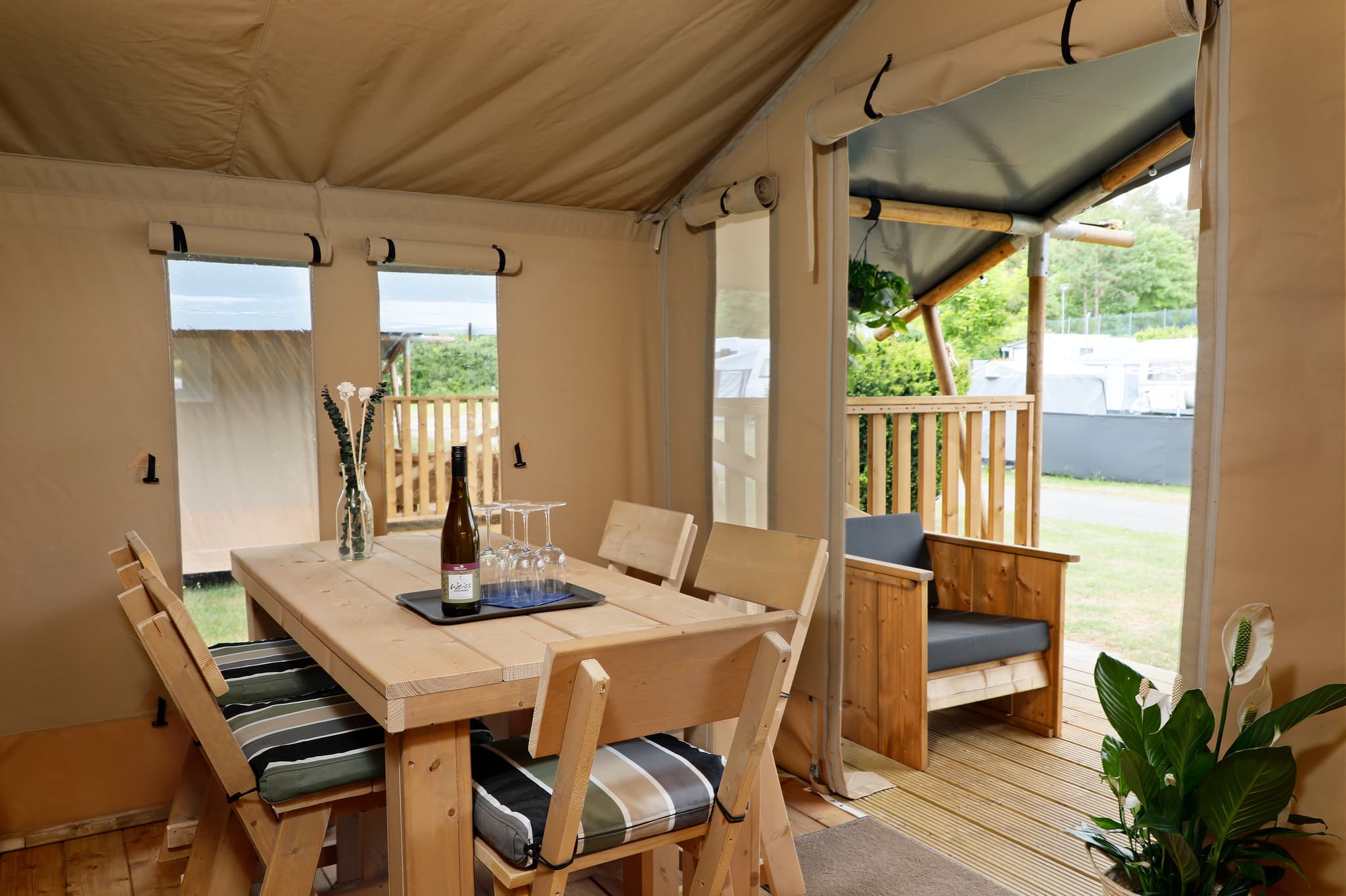 Gemütliches Safarizelt