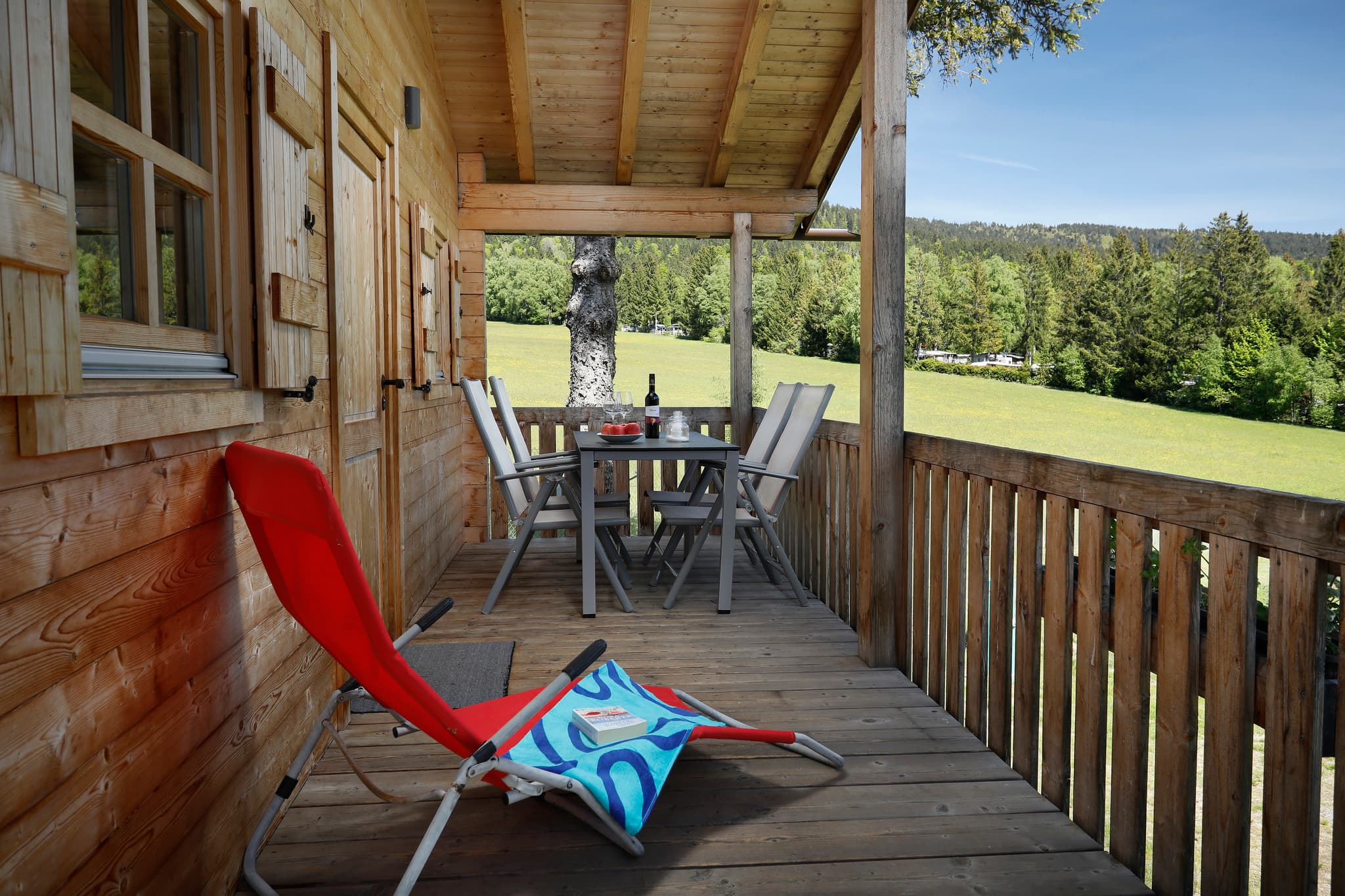 Realxen auf der Ferienhaus Terrasse