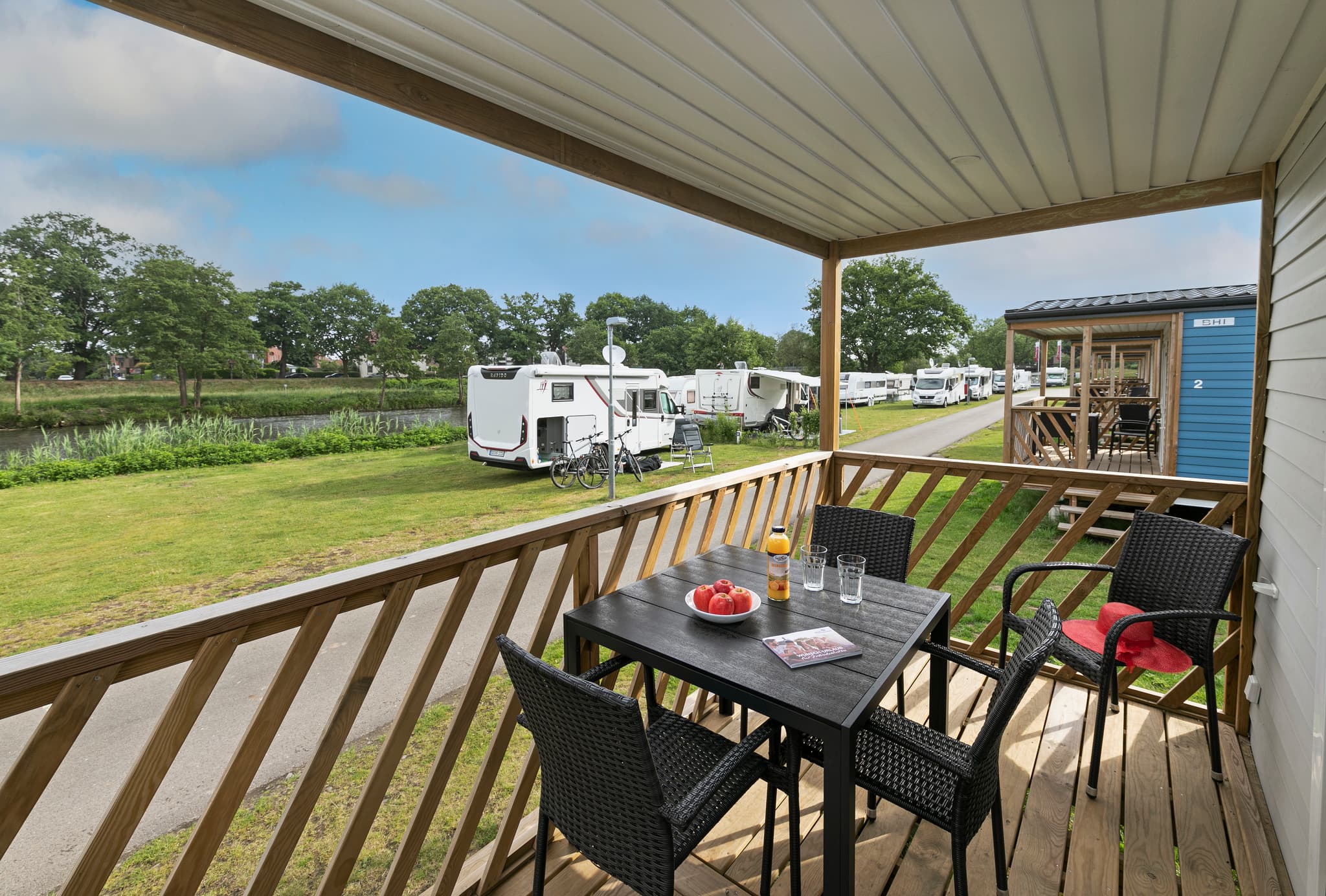 Mobilheim Merkur Terrasse